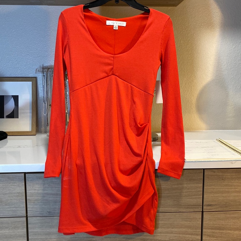 Long sleeve red dress by ROW A